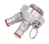 Smandy Double Ball Lock Mini Keg Dispenser 304 Stainless Steel Beer Spear with MFL Quick Disconnect for 2L-10L Mini Keg Growler Homebrewing