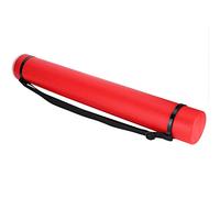 Smandy Drawing Storage Tube, Telescopic Design with Adjustable Length 24.8in to 42.5in for Artists, Architects and Students (Red)