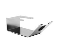 Smandy Espresso Portafilter Stand, Universal Iron Holder Rack Portafilter Organizer for 51 to 58mm Bottomless Single Double Spout (Silver)