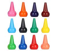 Smandy Finger Paint Crayons, 12 Colors 3D Palm Grip Sticks for Graffiti Coloring Increase Parent Child Relationship