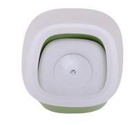 Smandy Floating Design, Spill Proof Dog Water Bowl, Anti Splash Elevated Slow Water Dispenser for Indoor Outdoor Travel Kennel, Dust Cover Protects Clean Source (Green)