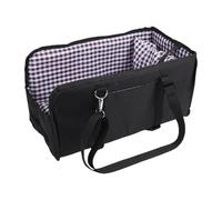 Smandy Foldable Anti Collapse Comfort Car Travel Safety Console Booster Seat with 2 Pads for Puppy Kitten Console Dog Car Seat, Cat (Black)