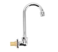 Smandy Foot Pedal Faucet G1/2 Thread Stainless Steel