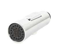 Smandy G1/2 Kitchen Pull Out Faucet Nozzle ABS Electroplating Spray Head with Push Button Dual Mode for Kitchen Bathroom Sink