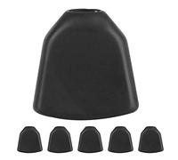 Smandy Guitar Tuning Peg Buttons Acrylic Machine Head Knobs 6PCS with Ferrules and Screws 17x16x7mm Replacement Parts for Acoustic Electric Guitar Players (Black)
