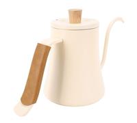 Smandy Hand Drip Coffee Kettle, 304 Stainless Steel Gooseneck Pour Over Coffee Kettle 600ml with Soft Handle Sleeve and Lid for Home Office Camping Tea Brewing