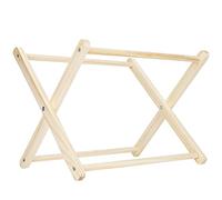 Smandy Macrame Magazine Rack Storage Basket Book Holder Woven Knitting Kit with Polished Wood Frame and Complete Tools for Bohemian Home Decor Living Room Office