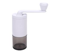 Smandy Manual Coffee Grinder, Hand Operated Bean Grinder Adjustable Grind Settings for Various Coffee Preferences Making (White)