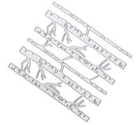 Smandy Metal Embossing Cutting Die, Carbon Steel Paper Card Hollow Line Template with Birch Forest Shape, for DIY Hand Make Carving Embossing and Cutting
