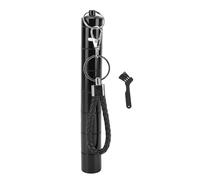 Smandy Metal Storage Tube Keychain, Small Aluminum Alloy 7 Compartment Water Proof Portable Case for Outdoor Travel (Black)