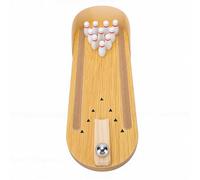 Smandy Mini Bowling Game Set, & Table Games Wooden Bowling Alley Fun Gadgets Desk Toys For Kids Office Gifts Mini Game Set, Stress Relievers Indoor Sports Games Nan