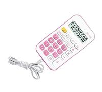 Smandy Mini Pocket Calculator, ABS Material, Simple Operation, Compact and Portable Lightweight Calculator for Students and Office Use (Pink)