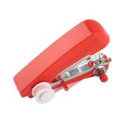 Smandy Mini Portable Sewing Machine, Manual Handheld Stitch Tool, Plastic and Metal Compact Quick Repair Kit with Needle Threader Bobbin for Home Office Car Travel Beginners