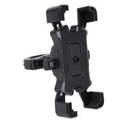 Smandy Motorcycle Handlebar Phone Mount, ABS Aluminum Alloy, Stable Anti Shake Design, for Electric Bike and Navigation Use (Black)