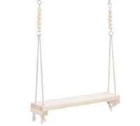 Smandy Natural Pine Chicken Swing Swing Bird Stand Toy for Large Parrots and Pet Chickens with Strong Rope for Biting Chewing Playing Exercise