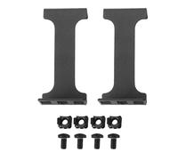 Smandy Network Rack Extension Kit, 1U Server Rack Depth Extender 4in Deep Aluminum Alloy Mount Adapter for Network Cabinets