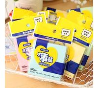 Smandy Notes, 3x3in Premium Paper Smooth Writing No Spill Ink, Bright Vibrant Colors for Wall Blackboard Computer, with Wide Application for Kids Students Teachers (Medium Size Green)