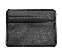Smandy Office Supplies Pocket Wallet, Blocking Credit Card Holder with ID Window and Card Slot for Men Women Slim Minimalist Front Blocking (Black)