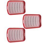 Smandy Other Baking Tools and Accessories Mold, Homemade Hamburger Hot Dog Ice Loaf Candy Jelly Chocolate Tray Mold for Kitchen Cooking Outdoor Picnic 3Pcs Silicone Sausage Sausage Maker (3PCS)
