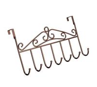 Smandy Over The Door Hook Iron Multifunctional High Load Bearing 6kg 13.2lb No Drill Space Saving Hanger for Hanging Clothes Hats Towels