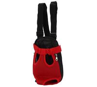 Smandy Pet Chest Backpack Carrier Front Dog Cat Carrier with Legs Out Tail Out Design Adjustable Straps for Hiking Travel Bike Walking (M)