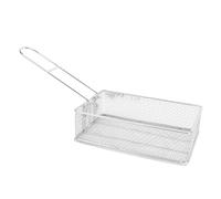 Smandy Picnic Supplies Kitchen Utensils Wire Strainer Pasta Spoon Mesh Basket Cooking Tool with Foldable Handle for Commercial or Home Use French Fries Mesh Basket, Kitchen Gadgets