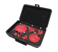 Smandy Pipe Reamer Kit PVC Pipe Reamer Professional Standard Fitting, with Sturdy High Speed Steel Construction, for Efficient Diameter Expansion At Home or Job Sites (7pcs)