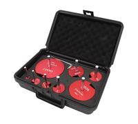 Smandy Pipe Reamer Kit PVC Pipe Reamer Professional Standard Fitting, with Sturdy High Speed Steel Construction, for Efficient Diameter Expansion At Home or Job Sites (8pcs)