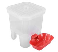 Smandy Poultry Automatic Drinker, Dust Proof Large Capacity No Electricity Needed Continuous Dog Cat Water Dispenser for Chicks