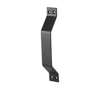 Smandy Professional Heavy Duty Solid Carbon Steel Barn Door Handle with Flat Arched Design - Pull Handle for Sliding Barn Doors, Wooden Gates, Garages, and Sheds