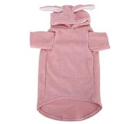 Smandy Rabbit Ear Hooded Cat Dog Costume with Soft Cloth Material for Autumn Winter Keep Warm (L)