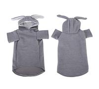 Smandy Rabbit Ear Hooded Cat Dog Costume with Soft Cloth Material for Autumn Winter Keep Warm (S)