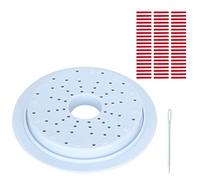Smandy Round Knitting Loom for Flower Weaving, 5.5in Plastic Yarn Craft | Portable Handmade Loom, Durable Beginner Knitting Kit, for Wool Scarves and Home Decor, Compatible with Bulky Yarn