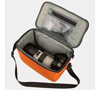 Smandy Shoulder Camera Bags Bag, Good Workmanship Water Proof Portable Photo Studio Equipment for Photographers Women Men Large Capacity Camera Large Capacity (Orange Horizontal Section)