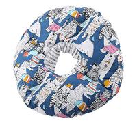 Smandy Soft Edge Circle Pet Cat Protection Collar Pet Safety Cone Recovery Collar Healing Neck Protection Adjustable Size with Plastic Buckle for Post Surgery Wounds Licking (Blue)