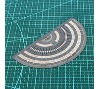 Smandy Stainless Steel Protractor, Angle Measuring Tool with Marking Dial for Drawing Circles Measuring Angles Marking