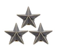 Smandy Star Studs, Metal Rivets with Screws, Unique Star Shape 50 Pcs 16mm for Clothing Bags Shoes Leathercraft Fashion Accessories (Bronze)