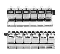 Smandy Steel Hand Tally Counter, Lap Counters for Counting with Holder Terminal Statistics Clear Reading Steel Hand Tally, Manual Mechanical 4 Digit Metal Nan