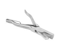 Smandy U Shape Ear Tag Pliers, Stainless Steel Animal Identifier Tool, Ergonomic Grip, Precise Notching for Farm Use