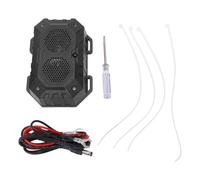 Smandy Ultrasonic Rat Deterrent, Intelligent Start Stop Safe Rat Repelling Device with LED Strobe Lights Cat Sound for Warehouse Vehicle Garage