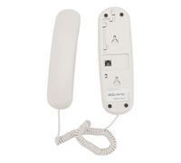 Smandy Wall Mount Phone, ABS Material, Clear Call Quality, Easy Installation Traditional Corded Telephone for Hotel Guest Rooms, Office Spaces (White)