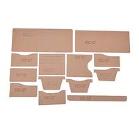 Smandy Wallet Pattern Template, Transparent Acrylic DIY Short Purse Template with Kraft Paper Protective Film, for Manual Crafting