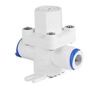 Smandy Water Pressure Reducing Valve, Plastic Regulator for Reverse Osmosis Water System, Prevents Hammer and Surges, 2.56 X 2.36 Inch, Ideal for Home Purifiers