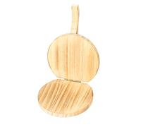 Smandy Wooden Dumpling Press Wooden Dough Pressing Tool Wood Dumpling Skin Presser with Non Slip Handle for Homemade Dumplings Skin Making Mold Kitchen Tool