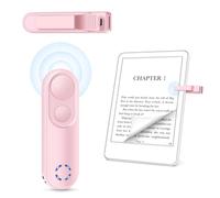 Smanu RF Remote Control Page Turner for Kindle Paperwhite Oasis Scribe eReader, Page Turner Clicker for iPad iPhone Tablets Reading Novels Taking, Phone Camera Video Record Triggers(Pink)