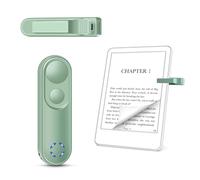 Smanu RF Remote Control Page Turner for Kindle Paperwhite Oasis Scribe eReader, Page Turner Clicker for iPad iPhone Tablets Reading Novels Taking, Phone Camera Video Record Triggers(Green)