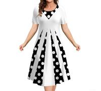 Smarbettiy Polyester Floral for midi Dress for Women Short Sleeve Polyester | polyester fabric, lightweight feel, easy care, wrinkle resistant, vibrant colors