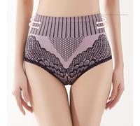 Smarbettiy Polyester Lace Panties High Waist Hip Enhancer Solid | High waisted , lace trim detail, lifting shape, solid color , one size fit