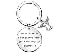 SMARGO Bible Verse Keyring Gifts Religious Faith Gifts for Women Men Christian Scripture Thanksgiving Christmas Birthday Easter Prayer Keychain Present