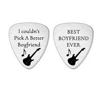 SMARGO I Couldn't Pick A Better Boyfriend Guitar Picks Plectrum Gifts For Valentines Anniversary Birthday Christmas Presents Best Boyfriend Ever